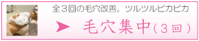 毛穴集中３回コース